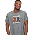Dachshund Love Text - Adult Unisex T-Shirt