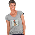 Airedale Terrier Puppy Happy Howlidays Text - Women's V-Neck T-Shirt