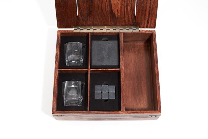 Saint Bernard Laser Engraved Whiskey Box