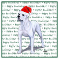 American Bulldog Happy Howlidays Text - Women's V-Neck T-Shirt