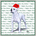 American Bulldog Happy Howlidays Text - Adult Unisex Crewneck Sweatshirt