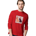 Cocker Spaniel Happy Howlidays Text - Adult Unisex Long Sleeve T-Shirt