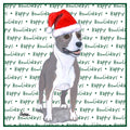 American Staffordshire Terrier Happy Howlidays Text - Women's V-Neck T-Shirt