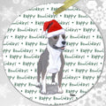 American Staffordshire Terrier "Happy Howlidays" Ornament