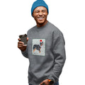Australian Shepherd Happy Howlidays Text - Adult Unisex Crewneck Sweatshirt
