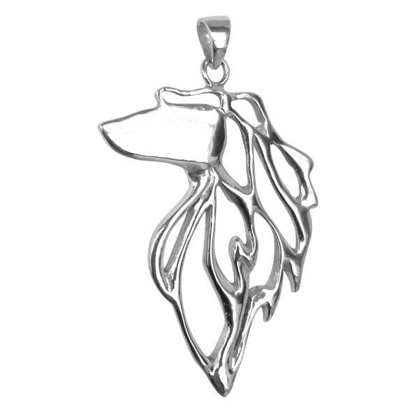 Afghan Hound Sterling Silver Cut Out Pendants