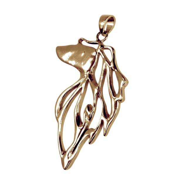 Afghan Hound 14K Gold Cut Out Pendant | AKC Shop