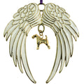 Airedale Terrier Gold Plated Holiday Angel Wing Ornament