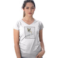 Akita Love Text - Women's V-Neck T-Shirt
