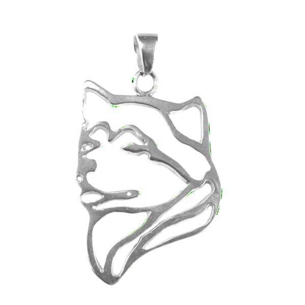 Alaskan Malamute Sterling Silver Cut Out Pendants