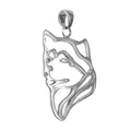 Alaskan Malamute Sterling Silver Cut Out Pendants