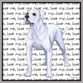 American Bulldog Love Text - Women's V-Neck T-Shirt