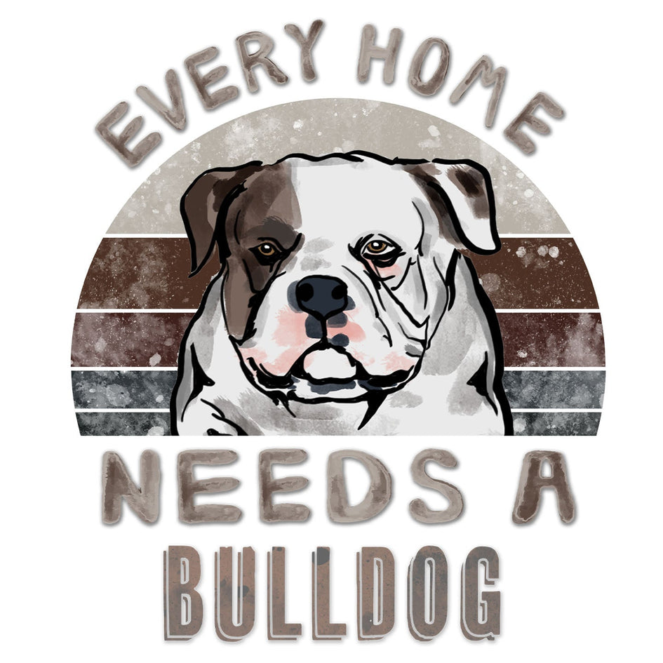 Every Home Needs a American Bulldog - Women's V-Neck T-Shirt