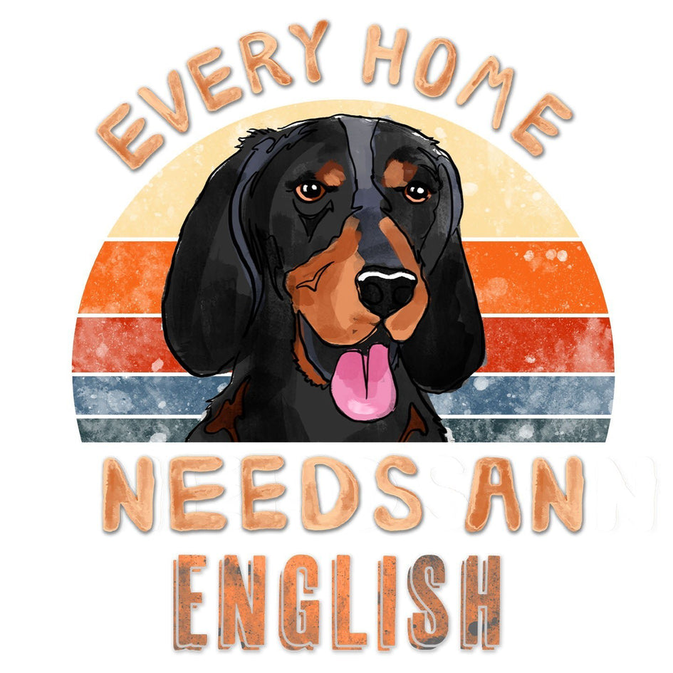 Every Home Needs a American English Coonhound - Women's V-Neck T-Shirt