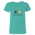 And Bingo Was His Name-O - Ladies T-Shirt V-Neck