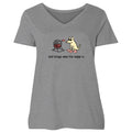 And Bingo Was His Name-O - Ladies Curvy V-Neck Tee