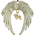 Australian Shepherd Gold Plated Holiday Angel Wing Ornament