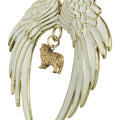 Australian Shepherd Gold Plated Holiday Angel Wing Ornament