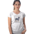Australian Cattle Dog Love Text - Women's V-Neck T-Shirt