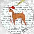Basenji "Happy Howlidays" Ornament