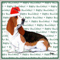 Basset Hound Happy Howlidays Text - Adult Unisex Crewneck Sweatshirt