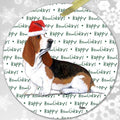 Basset Hound "Happy Howlidays" Ornament