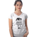 Border Collie Proud Owner - Women's V-Neck T-Shirt