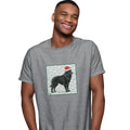 Belgian Sheepdog Happy Howlidays Text - Adult Unisex T-Shirt