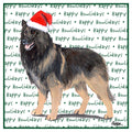 Belgian Tervuren Happy Howlidays Text - Women's V-Neck T-Shirt