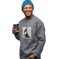 Bernese Mountain Dog Happy Howlidays Text - Adult Unisex Crewneck Sweatshirt