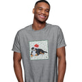 Bernese Mountain Dog Puppy Happy Howlidays Text - Adult Unisex T-Shirt