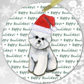 Bichon Frise "Happy Howlidays" Ornament