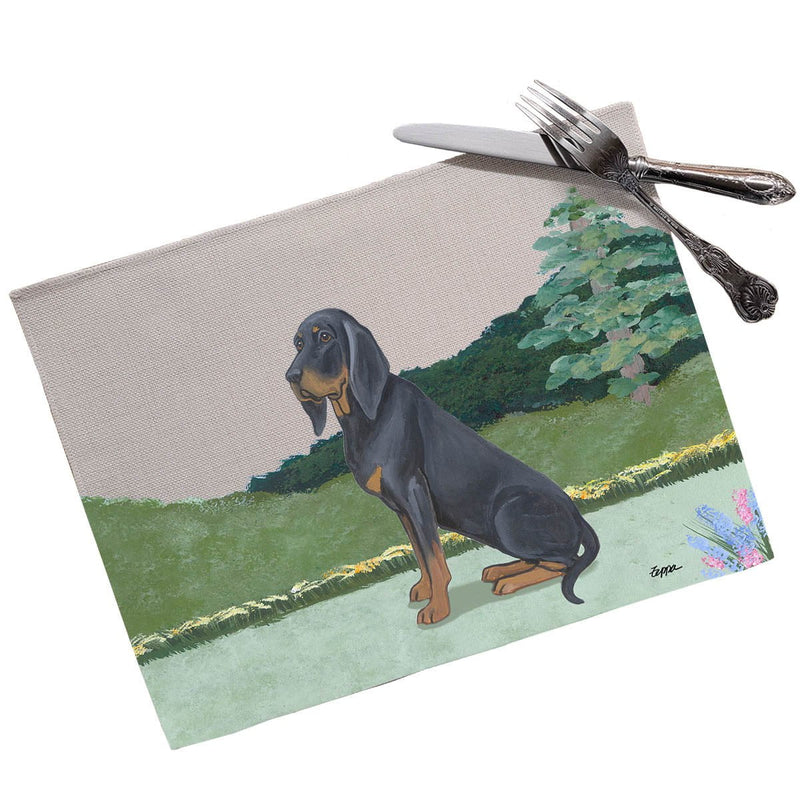 Black and Tan Coonhound Placemats