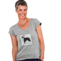 Border Collie Happy Howlidays Text - Women's V-Neck T-Shirt