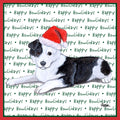 Border Collie Puppy Happy Howlidays Text - Adult Unisex T-Shirt