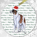 Borzoi "Happy Howlidays" Ornament
