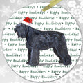 Bouvier des Flandres "Happy Howlidays" Ornament