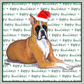 Boxer Happy Howlidays Text - Adult Unisex Crewneck Sweatshirt