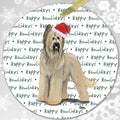 Briard "Happy Howlidays" Ornament