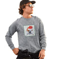 Bulldog Happy Howlidays Text - Adult Unisex Long Sleeve T-Shirt