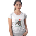 Bullmastiff Happy Howlidays Text - Women's V-Neck T-Shirt