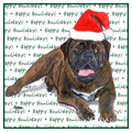 Bullmastiff Happy Howlidays Text - Women's V-Neck T-Shirt