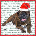 Bullmastiff Happy Howlidays Text - Adult Unisex T-Shirt