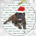 Bullmastiff "Happy Howlidays" Ornament