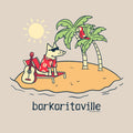 Barkaritaville - Ladies Curvy V-Neck Tee