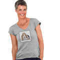 Basset Hound Puppy Love Text - Women's V-Neck T-Shirt