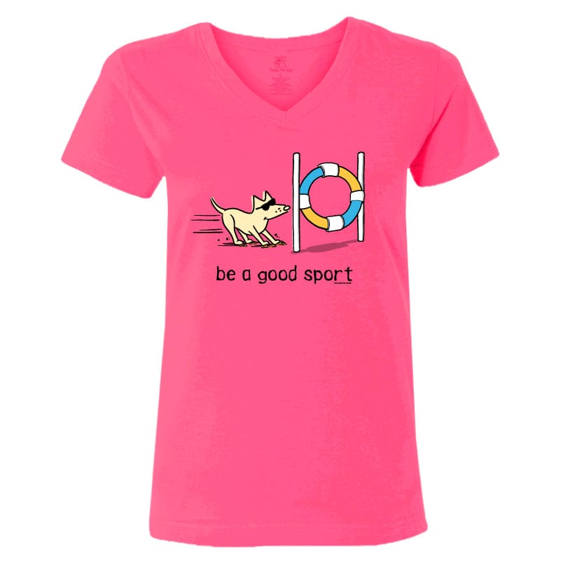 Be A Good Sport - Ladies T-Shirt V-Neck