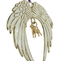 Beagle Gold Plated Holiday Angel Wing Ornament