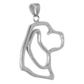 Beagle Sterling Silver Cut Out Pendants