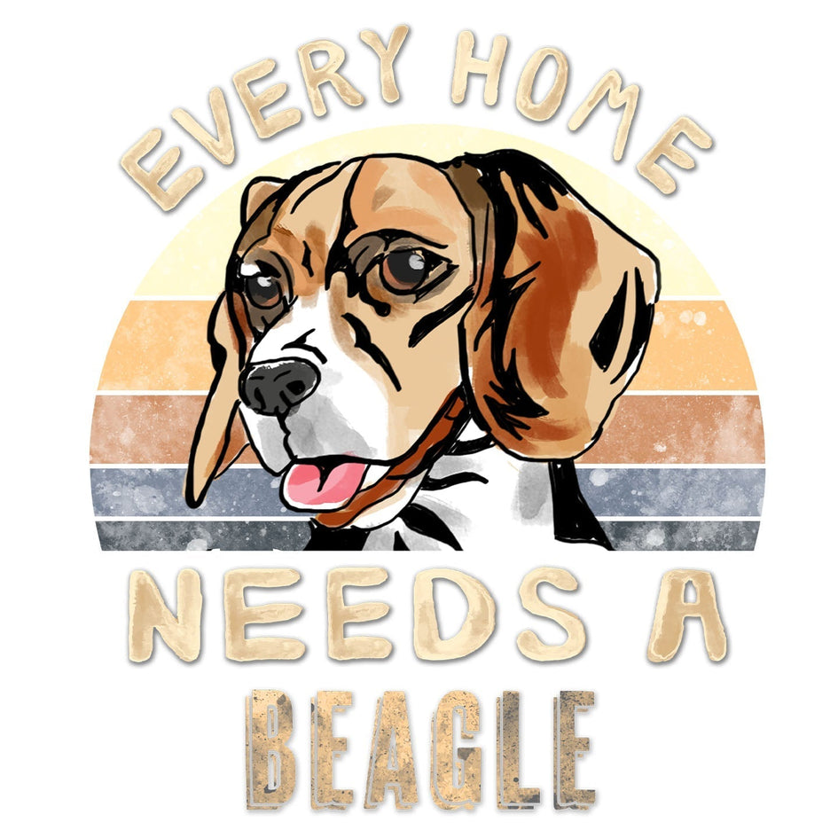 Every Home Needs a Beagle - Women's V-Neck T-Shirt